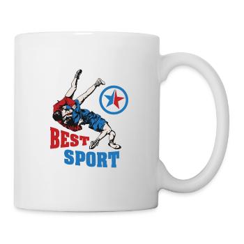 Meilleur cadeau d’arts martiaux de sport sambo - Mug blanc - blanc - Droite