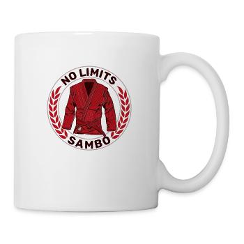 No Limits Sambo Ringen Kampfsport Geschenk - Tasse - Weiß - Rechts
