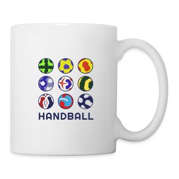 Handballspieler Design Coole Handball Minimalist - Tasse - Weiß - Rechts