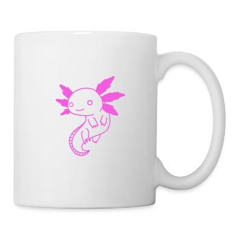Axolotl Autocollant Amphibiens Roses - Mug blanc - blanc - Droite