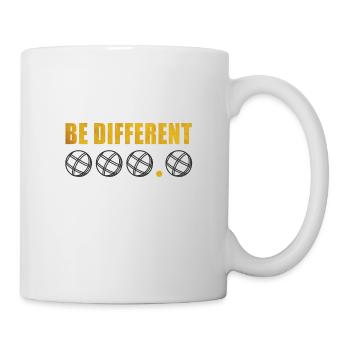 Boule Boccia Sprüche Be Different Lustig Hobby - Tasse - Weiß - Rechts