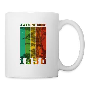 Génial depuis 1950 - Mug blanc - blanc - Droite