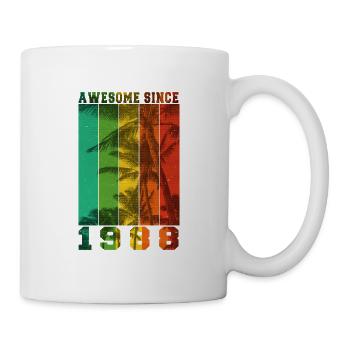 Génial depuis 1988 - Mug blanc - blanc - Droite