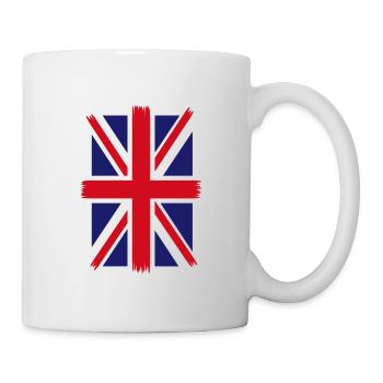 Britische Flagge Großbritannien Flagge Union Jack United - Tasse - Weiß - Rechts
