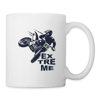 Motocross homme enfant club sport moto motard - Mug blanc - blanc - Droite