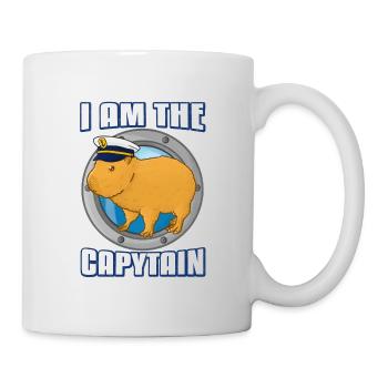 Je suis le capitaine du bateau Capytain - Mug blanc - blanc - Droite