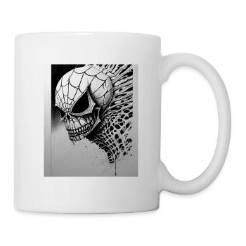 Grindcore Okkulter Horror Totenkopf Kunst Death Metal Thra - Tasse - Weiß - Rechts