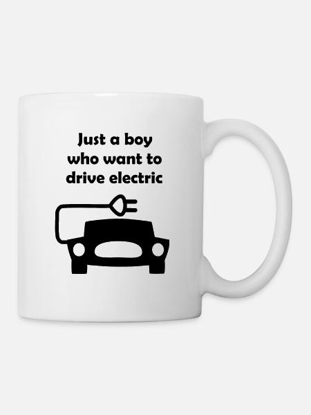 Die elektrischen Autos - Tasse - Weiß