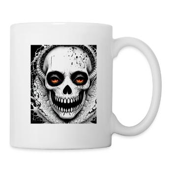 Horror Fan Motif Skulls Horror Movie Death Metal - Mug - white - Right