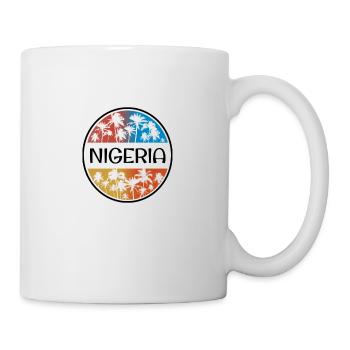 Nigeria Africa Palm Tree Souvenir de vacances élégant - Mug blanc - blanc - Droite