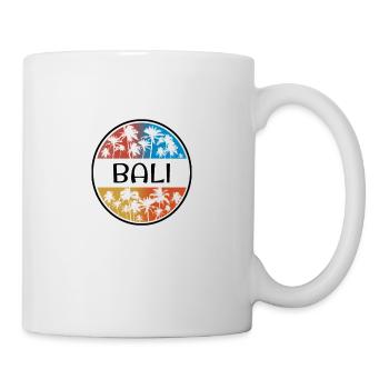 Bali Indonesia Palm Tree Stylish Vacation Souvenir - Mug - white - Right