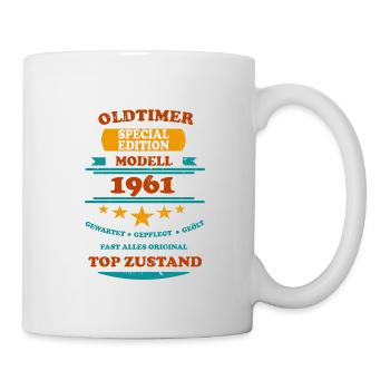 Oldtimer Retro 1961 - Tasse - Weiß - Rechts