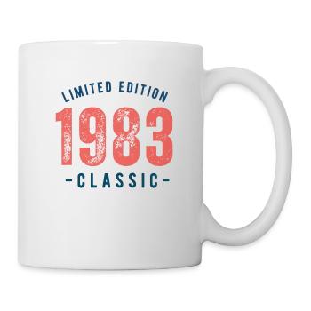 Jahrgang 1983 - Tasse - Weiß - Rechts