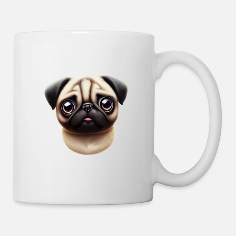 Pug Style Artwork - Mug - white