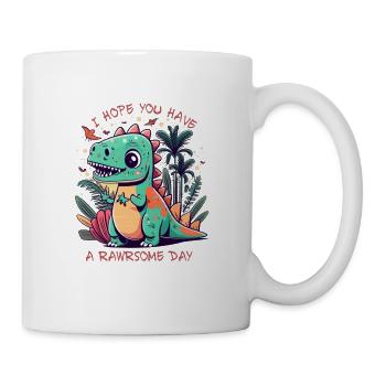 I Hope You Have a Rawrsome Day Dinosaur - Mug - white - Right