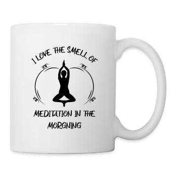 Meditaion - Tasse - Weiß - Rechts