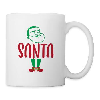 Santa Christmas Holiday Gift Tee - Tasse - Weiß - Rechts