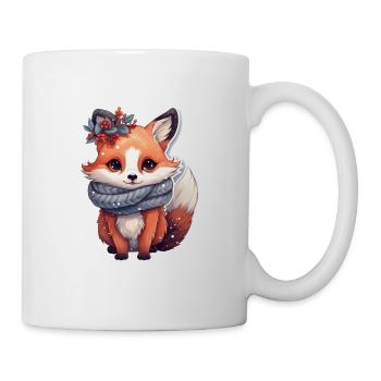 süßer Fuchs winterlich - Tasse - Weiß - Rechts