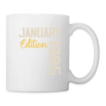 Cadeau D'anniversaire Nées En Janvier 1995 - 1995 - Mug blanc - blanc - Droite