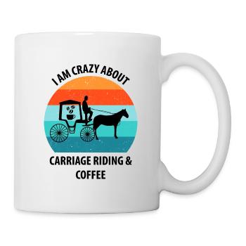 Cocher Calèche Calèche Café - Mug blanc - blanc - Droite