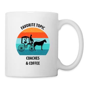 Coachman Carriage Horse-drawn carriage Coffee - Mug - white - Right