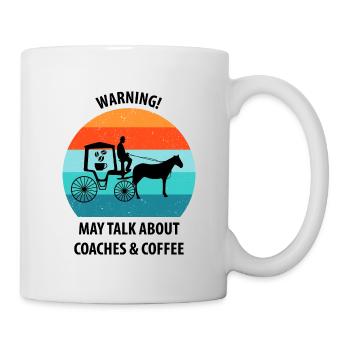 Coachman Carriage Horse-drawn carriage Coffee - Mug - white - Right