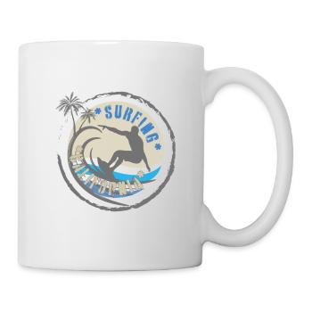 Surfing California - Tasse - Weiß - Rechts