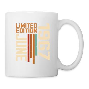 Juni 1967 Geburtstagsgeschenk Juni 1967 Retro 1967 - Tasse - Weiß - Rechts