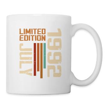 Juli 1992 Geburtstagsgeschenk 1992 Juli 1992 - Tasse - Weiß - Rechts