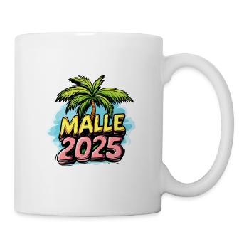 Malle 2025 Mallorca Palme - Tasse - Weiß - Rechts