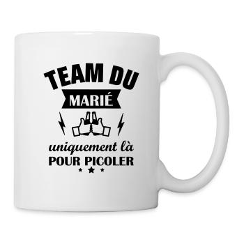 Team du marié,EVG,enterrement vie garçon - Mug blanc - blanc - Droite