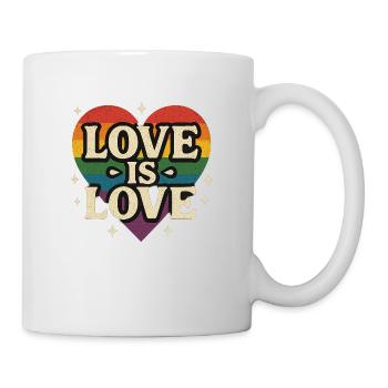 Love is Love - Tasse - Weiß - Rechts