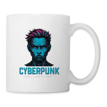 Cyberpunk Digital Avatar Design - Mug - white - Right