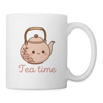 Kawaii Teekanne Blütenzeit - Tasse - Weiß - Rechts
