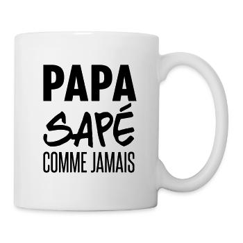 papa sapé comme jamais - Mug blanc - blanc - Droite