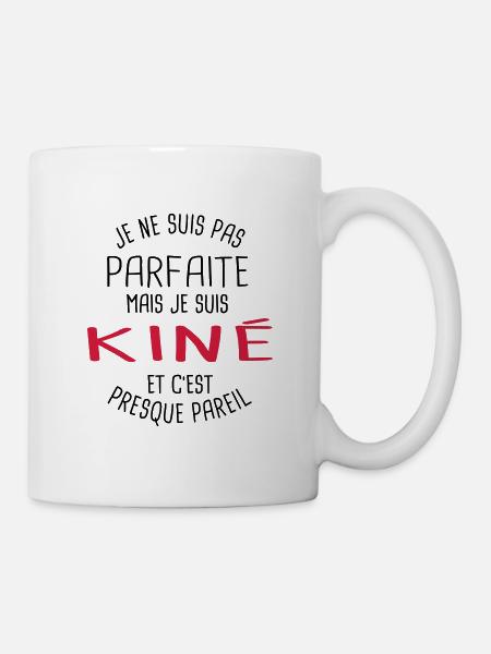 Pas parfaite mais kiné - Mug blanc - blanc