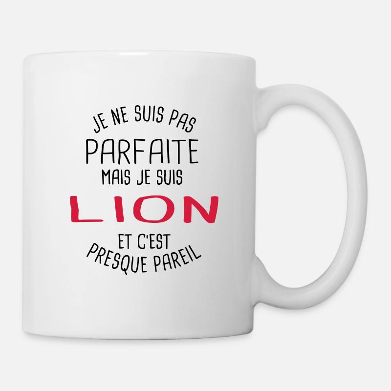 Pas parfaite mais lion - Mug blanc - blanc