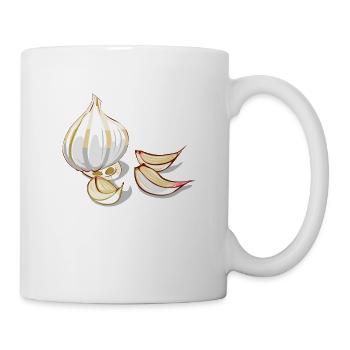 Knoblauch - Tasse - Weiß - Rechts