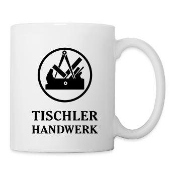Zunftzeichen Tischler Handwerk - Tasse - Weiß - Rechts