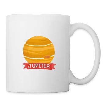 Planet Jupiter Space gift - Tasse - Weiß - Rechts