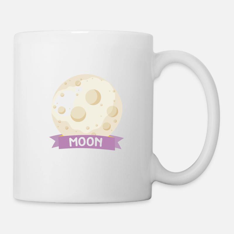 Planète Moon Space gift - Mug blanc - blanc