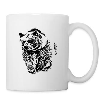Bär - Tasse - Weiß - Rechts