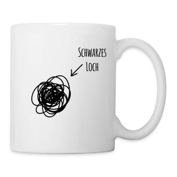Schwarzes Loch 1c - Tasse - Weiß - Rechts