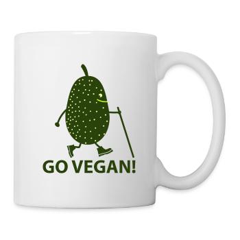 Go vegan! - Tasse - Weiß - Rechts