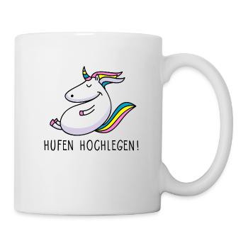 Hufen hochlegen - Tasse - Weiß - Rechts