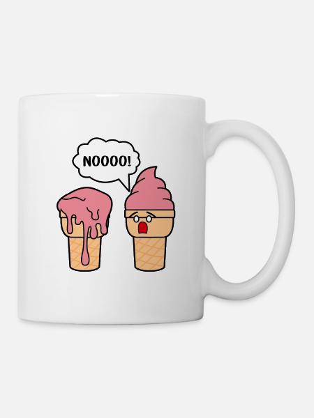 FUNNY ICE CREAM - Tasse - Weiß