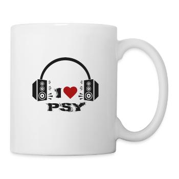 I love Psy Raver Rave Stomping Gift Bass - Mug - white - Right