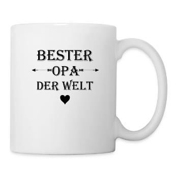 Bester Opa der Welt - Tasse - Weiß - Rechts