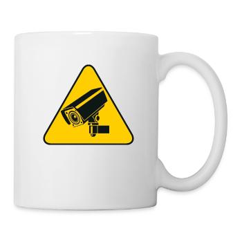 Videoüberwachung - Tasse - Weiß - Rechts
