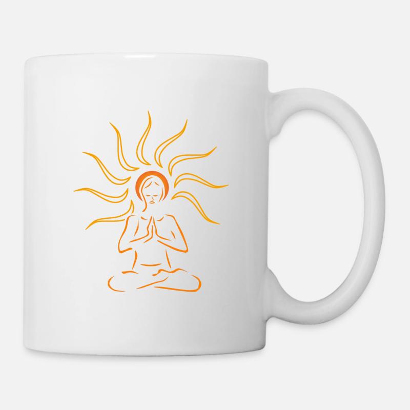 Mediatation Soleil - Mug blanc - blanc